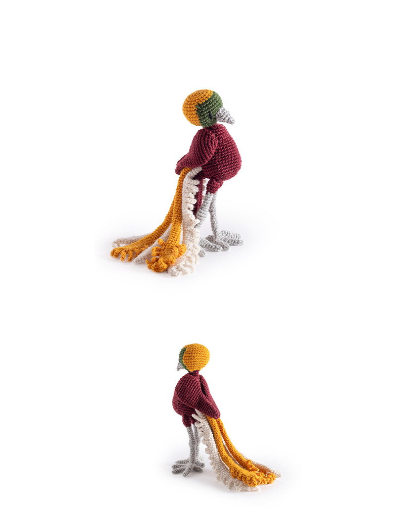 toft ed's animal putu the bali bird of paradise amigurumi crochet